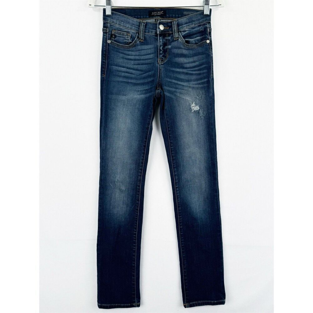 Judy Blue Women's Straight Leg Jeans - Dark Blue